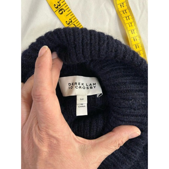 Derek Lamb 10 Crosby Women’s Alpaca Blend Sleeveless Turtleneck Sweater S/P - Picture 5 of 8